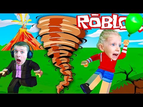 Штормит на Острове Выживания в ROBLOX. Спасаем наши души!