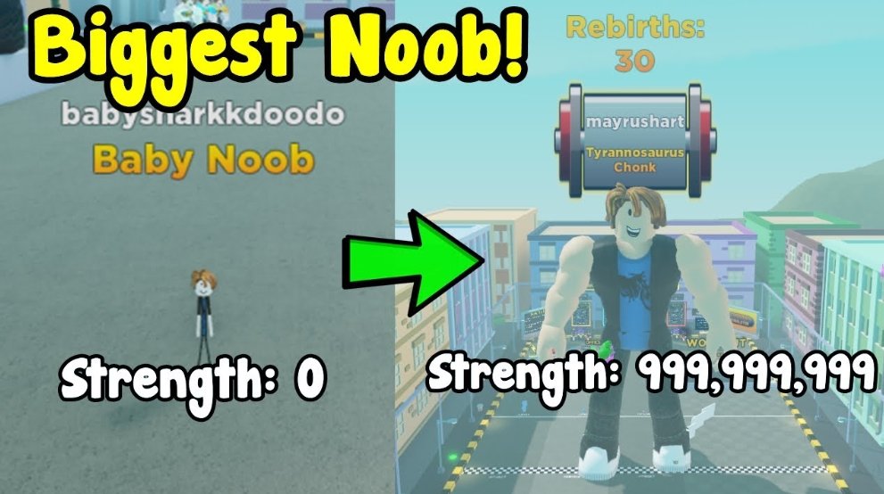 Became The Strongest Player In Strongman Simulator Roblox